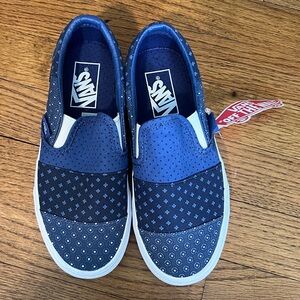 NWT Vans Bandana Slip-Ons Womens Size 5